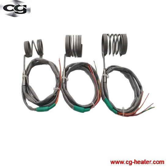 Electric Hot Runner Spring Coil Heater with thermocouple