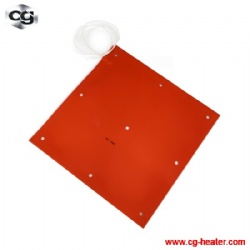 3d printer heating silicone rubber heater pad/bed