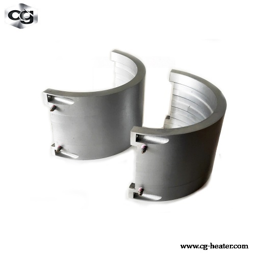 Aluminium Barrel Cast-in Heating Element Band Block Groove Casted Casting-in Die-cast Electric Aluminum Heater For Extrusion Machine