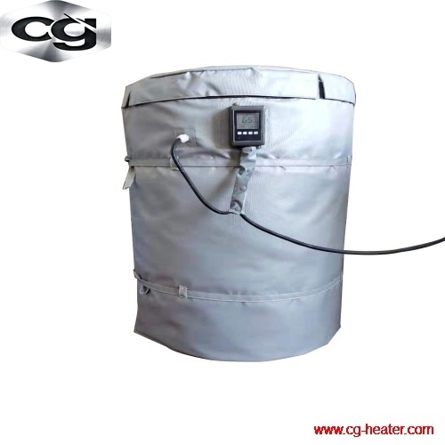 Drum container blanket heater insulation jackets with digital thermostats