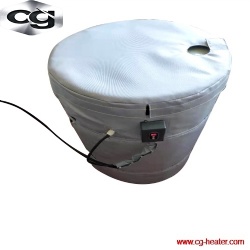 Drum container blanket heater insulation jackets with digital thermostats