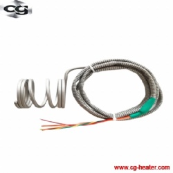 spring hot runner nozzle coil heater for injection molding